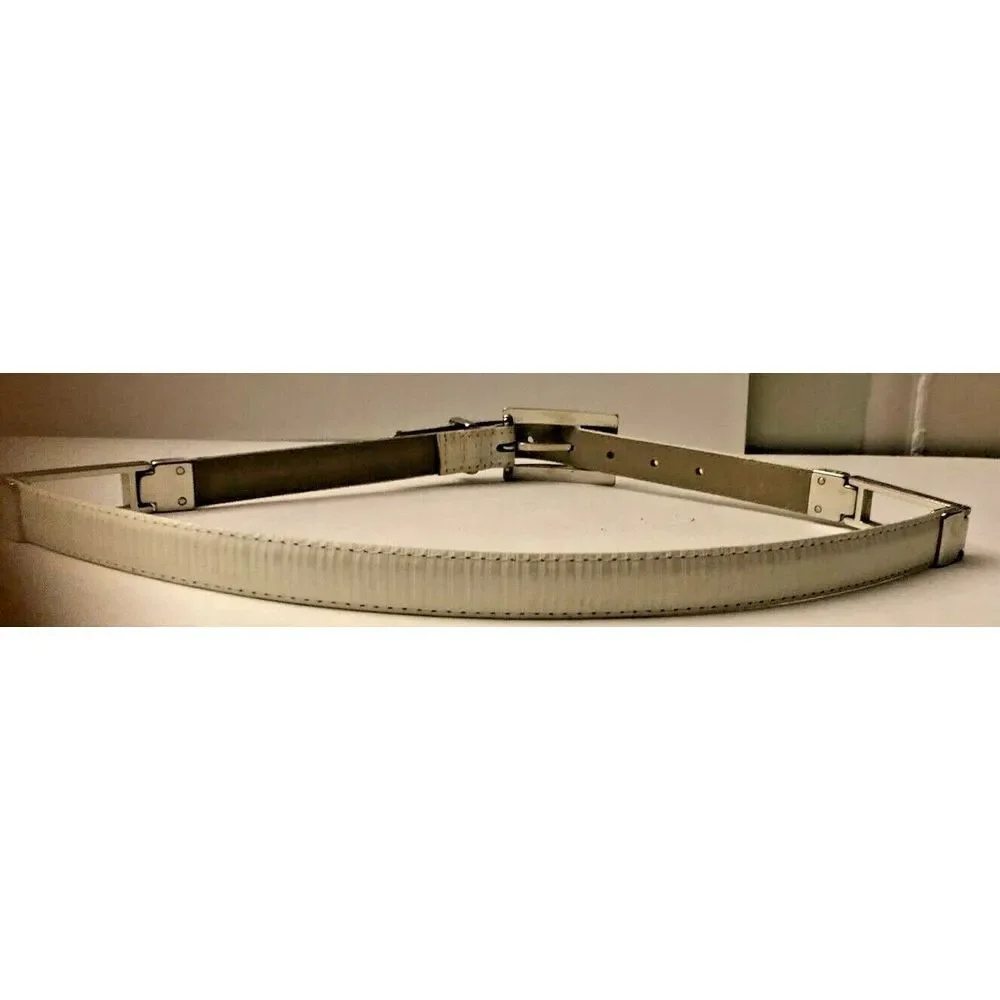 Cache white leather